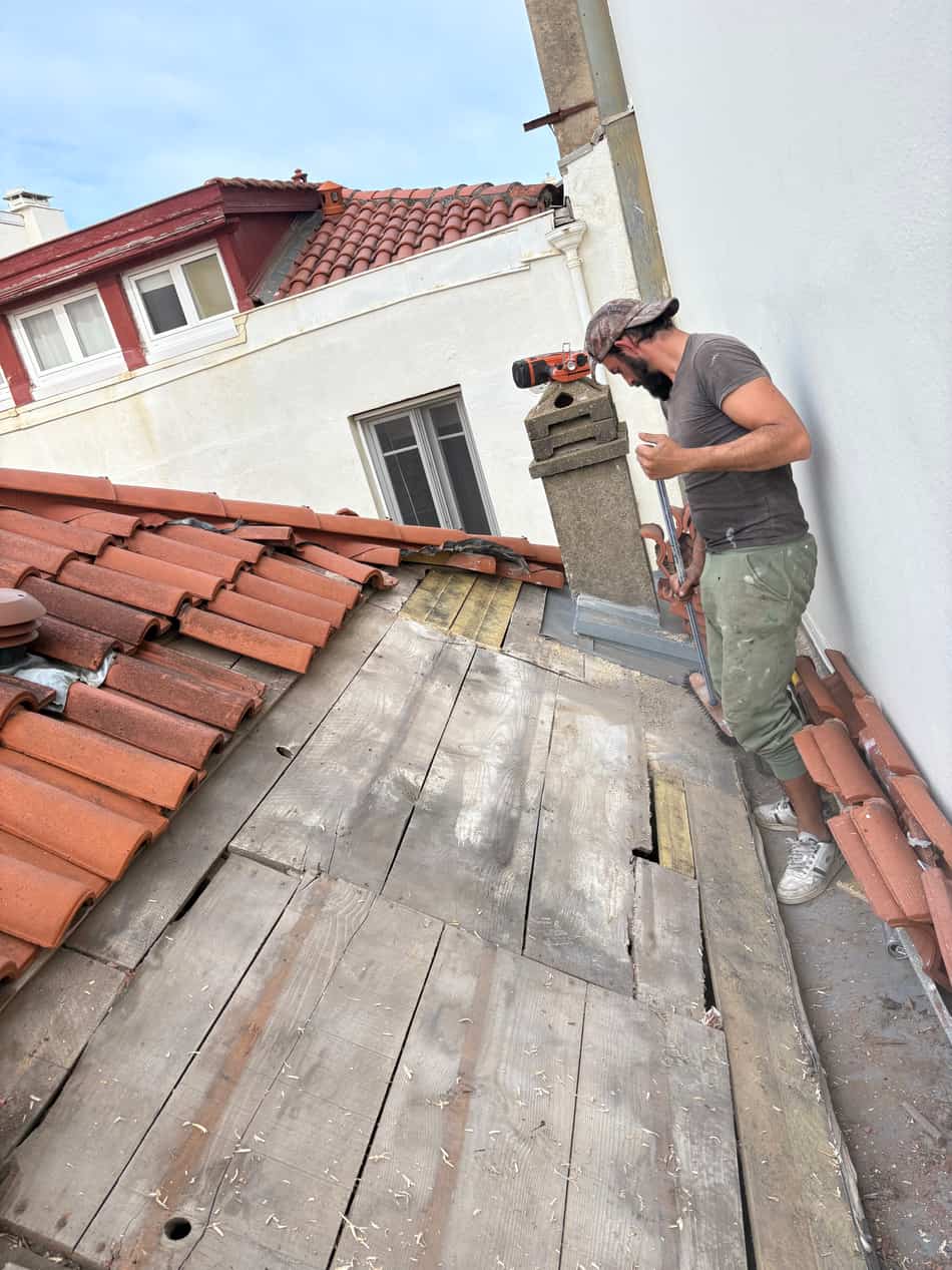 Démoussage toiture à Mées — illustration chantier Mées